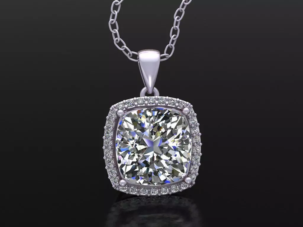 Cushion Pendant 3D print model_0