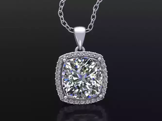 Cushion Pendant 3D print model