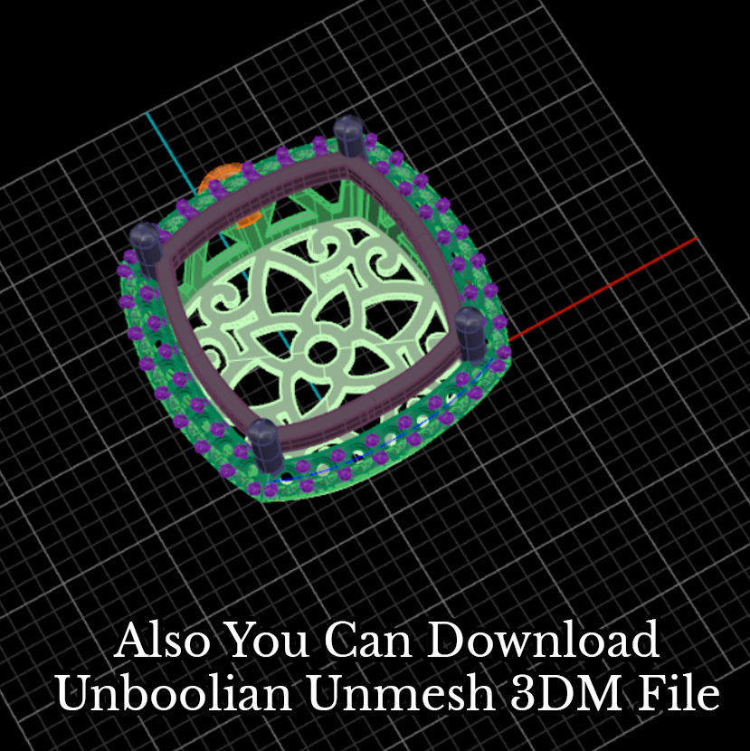 Cushion Pendant 3D print model_7