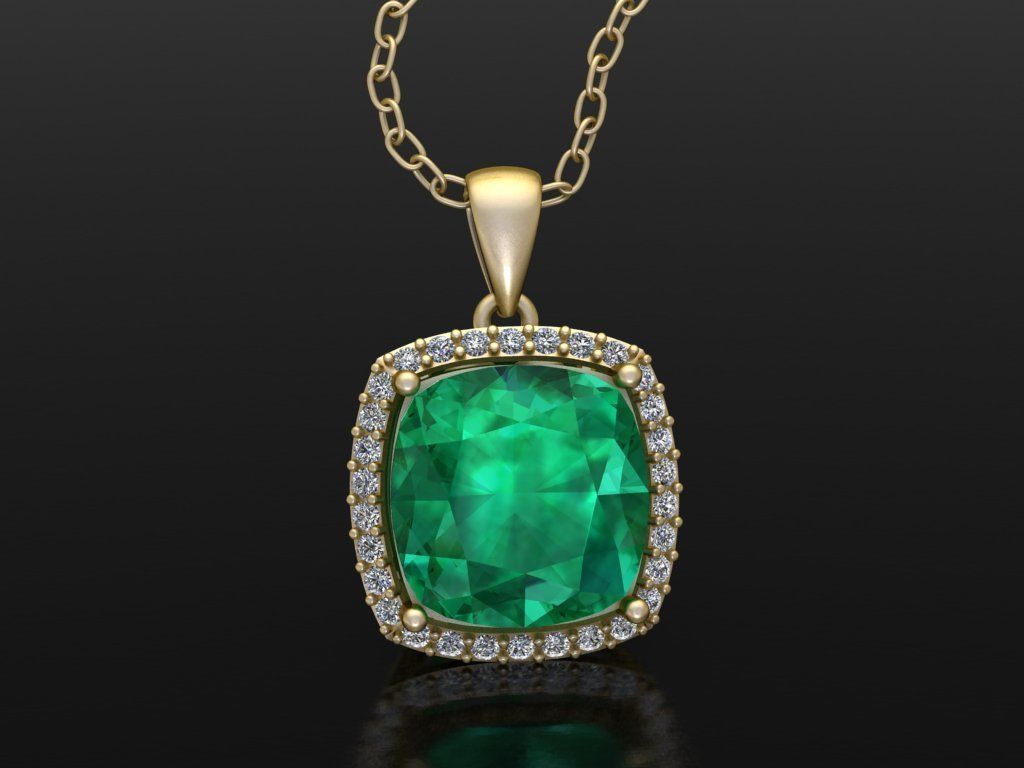 Cushion Pendant 3D print model_1