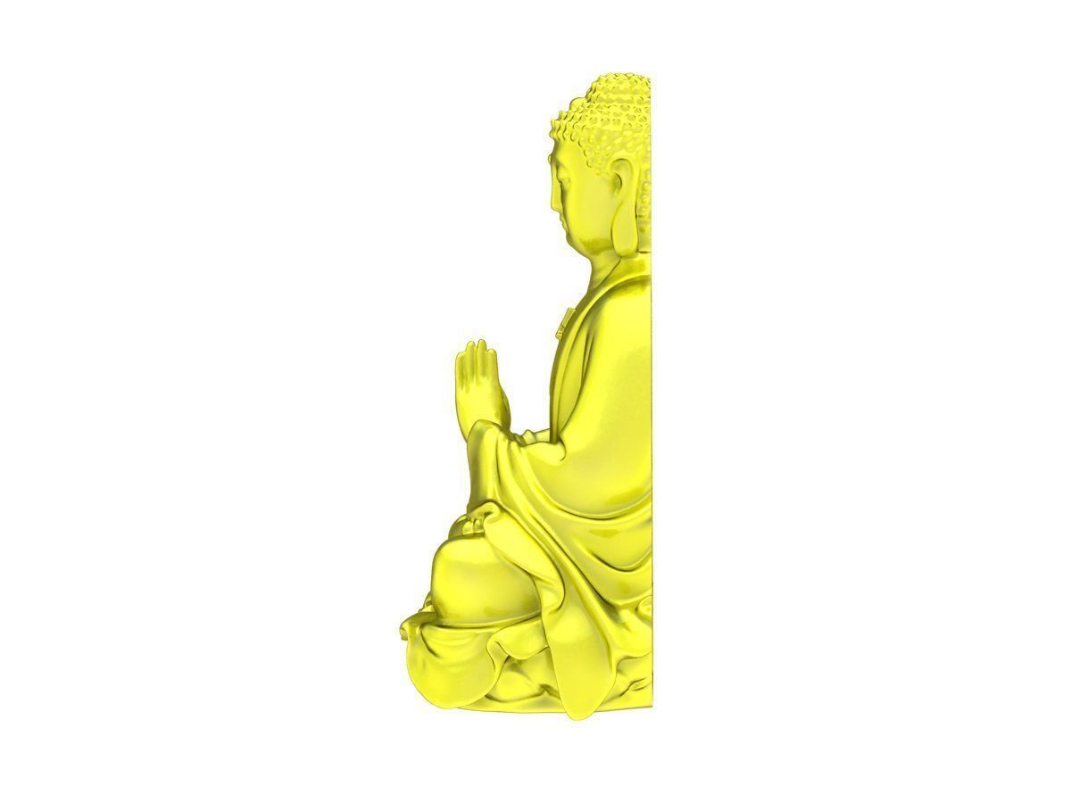 6012 buddha hollow for pendant 3D print model_3
