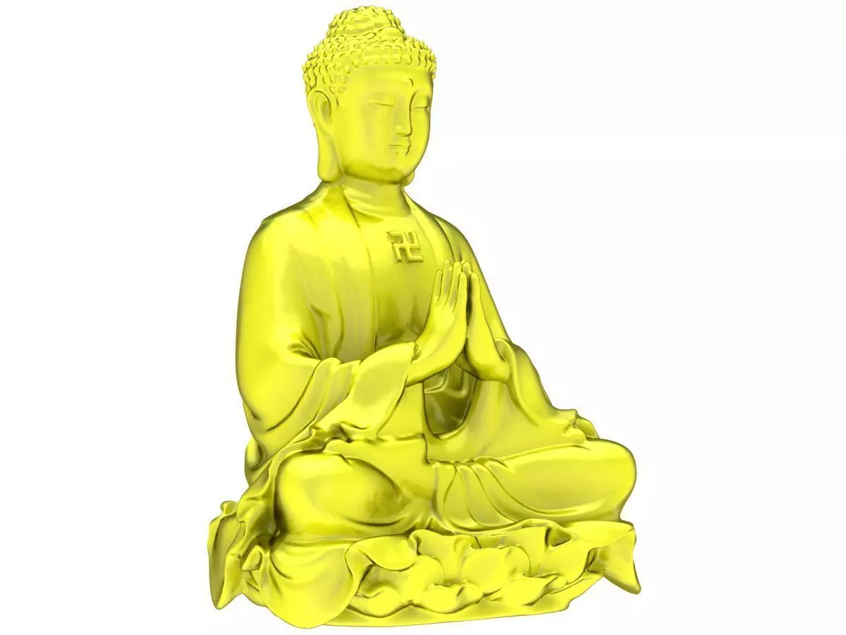 6012 buddha hollow for pendant 3D print model_0