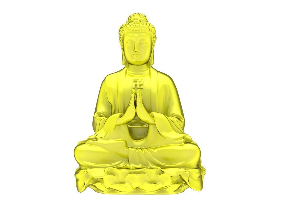 6012 buddha hollow for pendant 3D print model_2