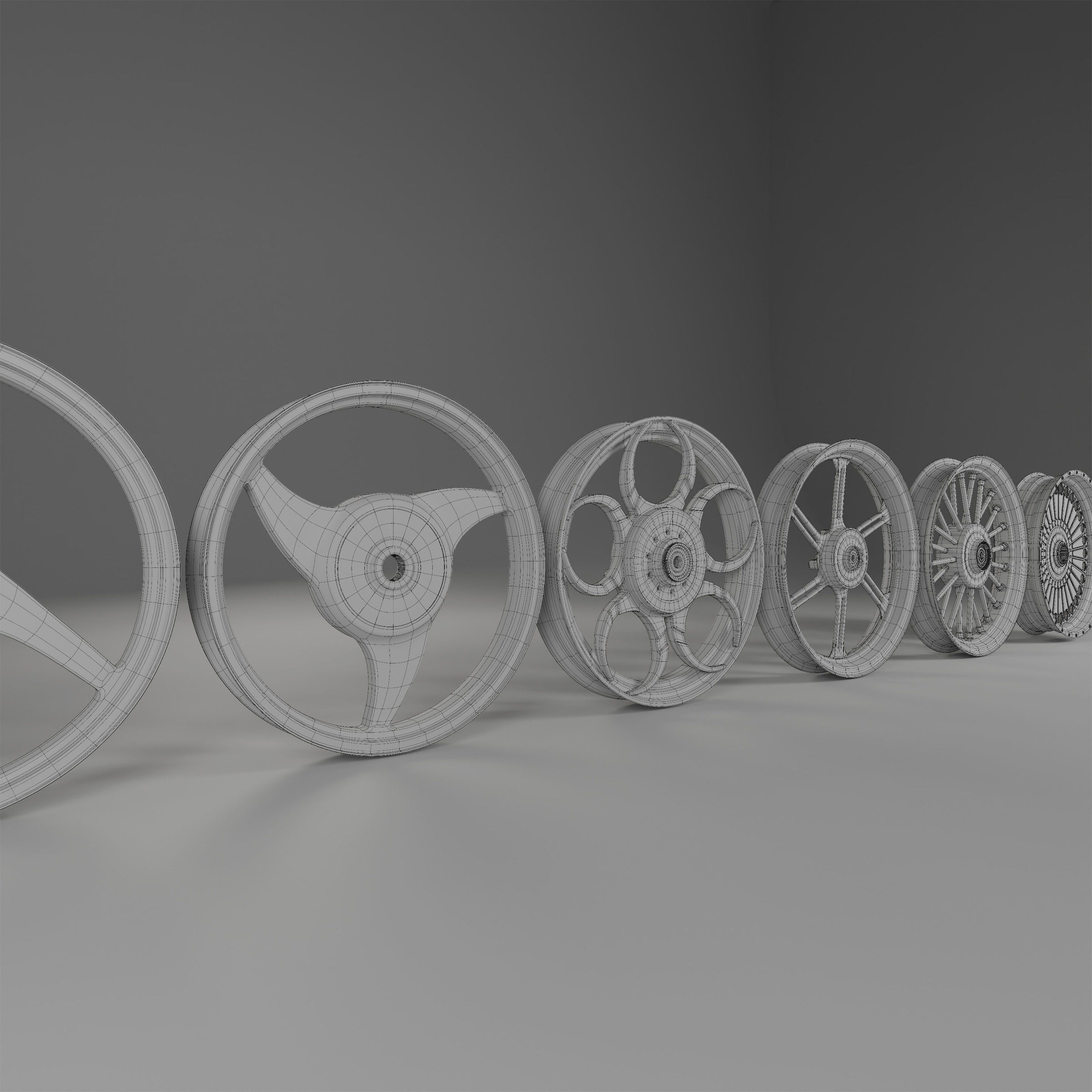 Motorcycle Mags Set Free 3D model_8