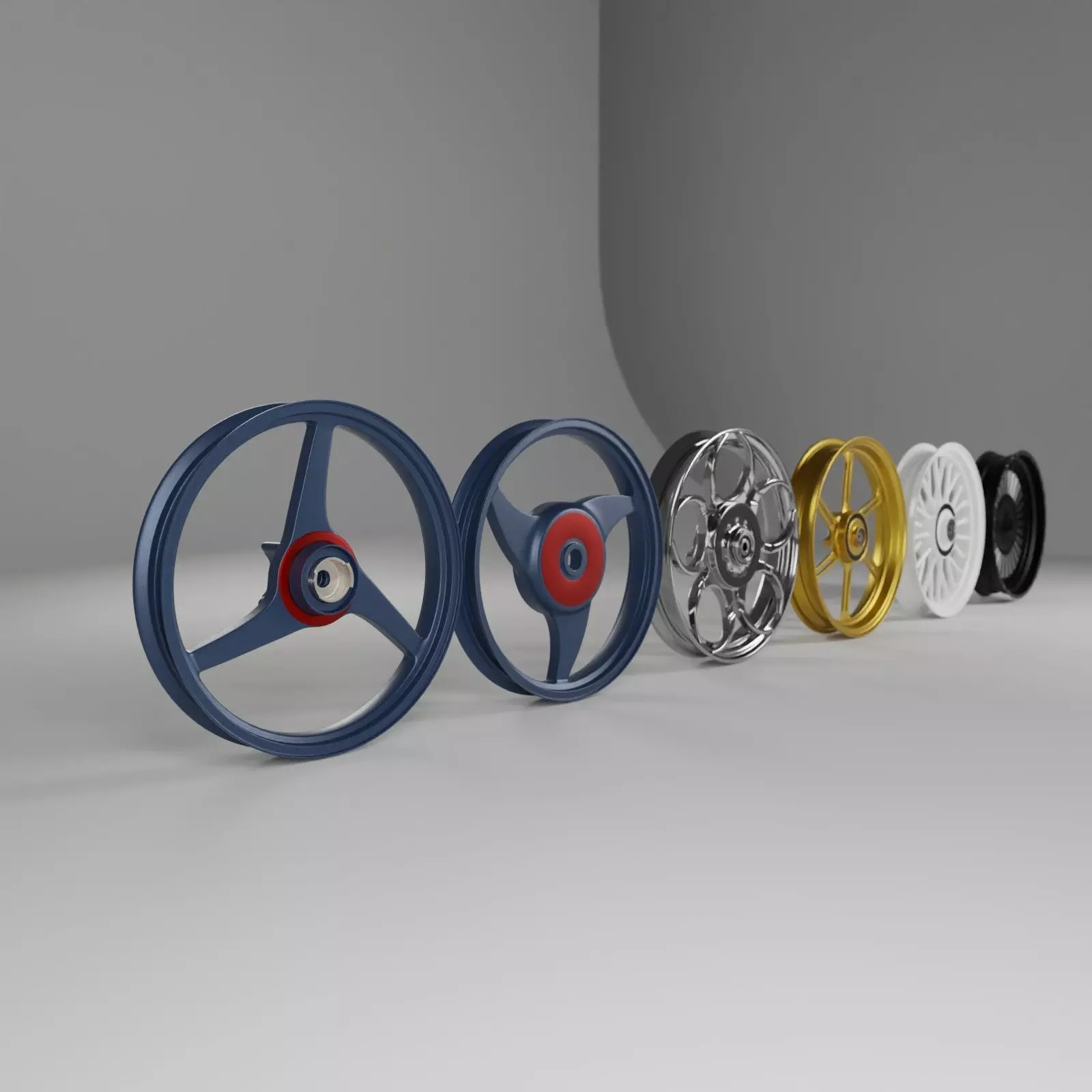 Motorcycle Mags Set Free 3D model_0