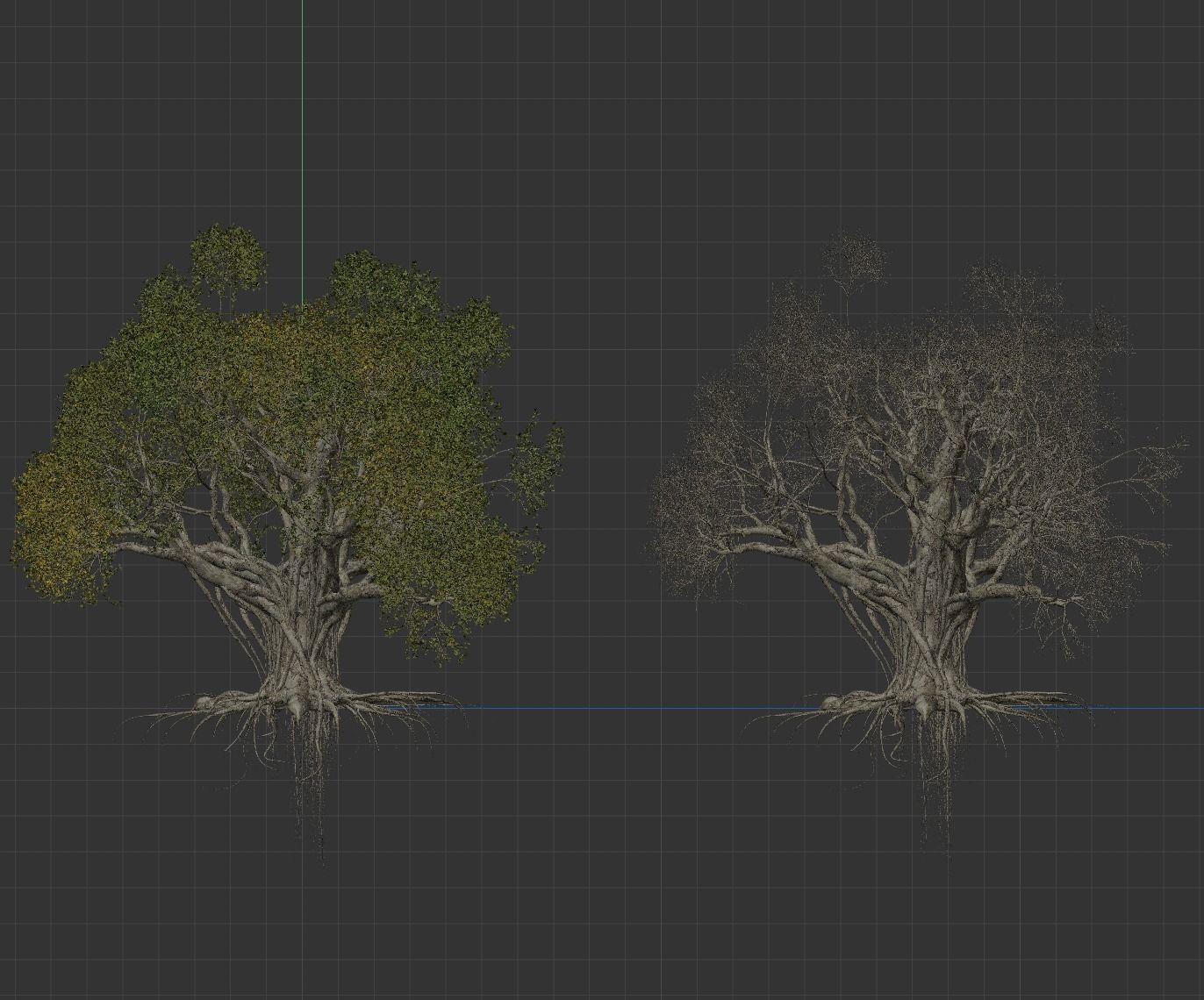 High quality Large banyan tree 07 3D model_3