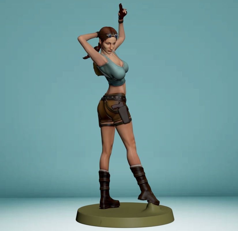 3D model lara croft VR / AR / low-poly | CGTrader