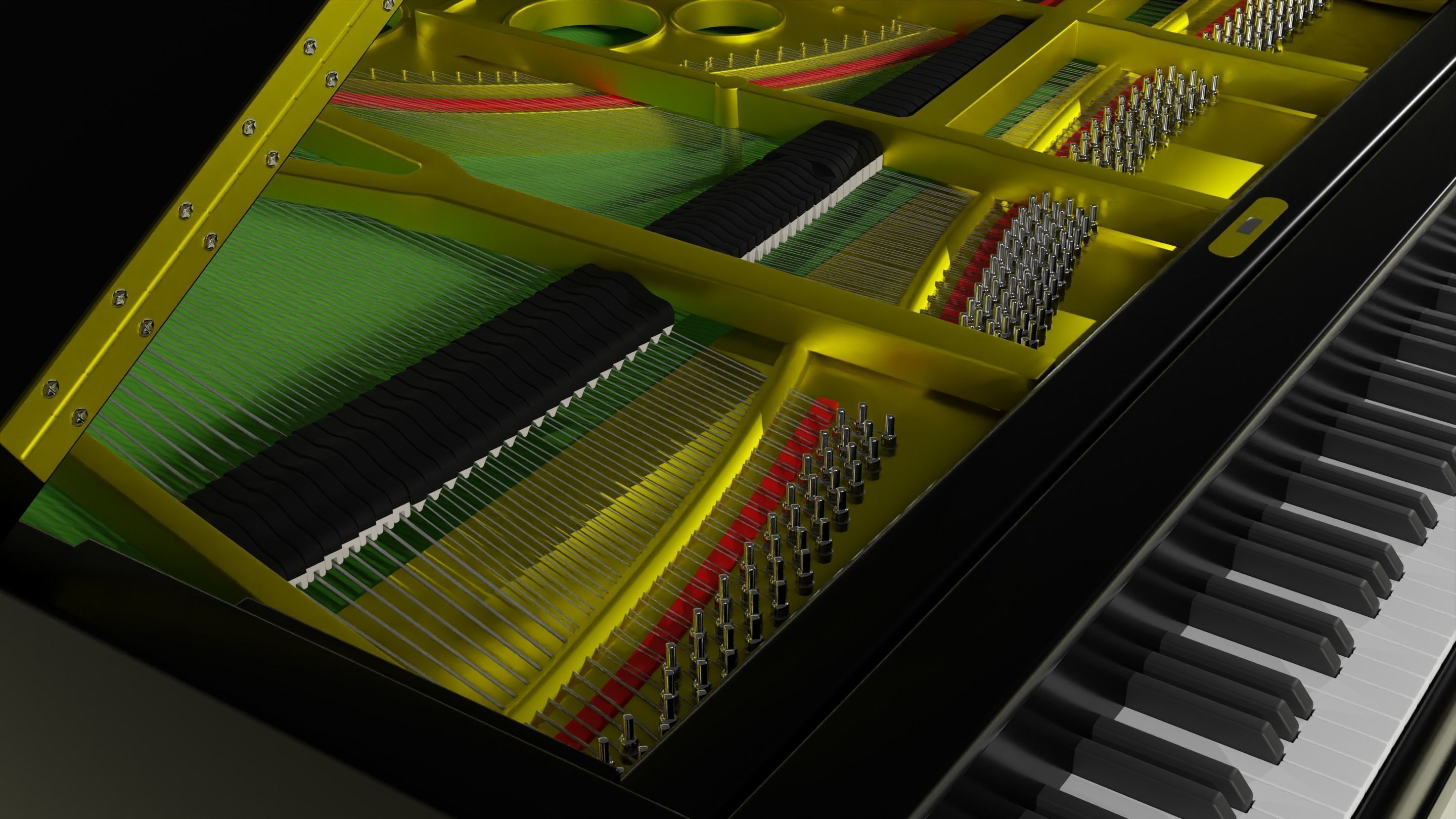 Grand Piano 3D model_14