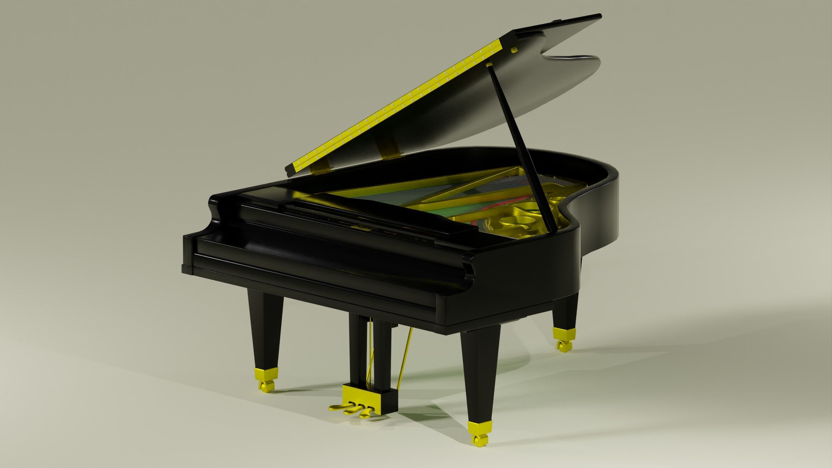 Grand Piano 3D model_20