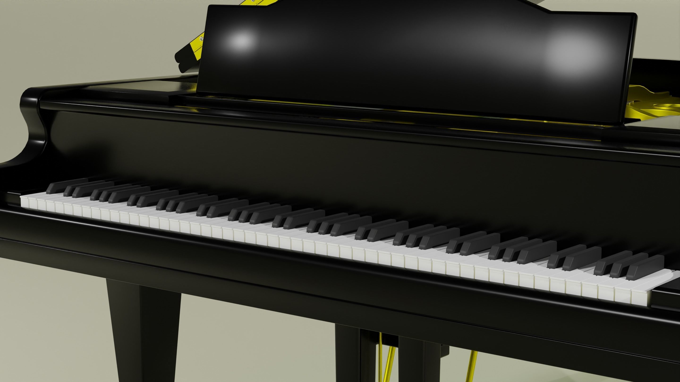 Grand Piano 3D model_10