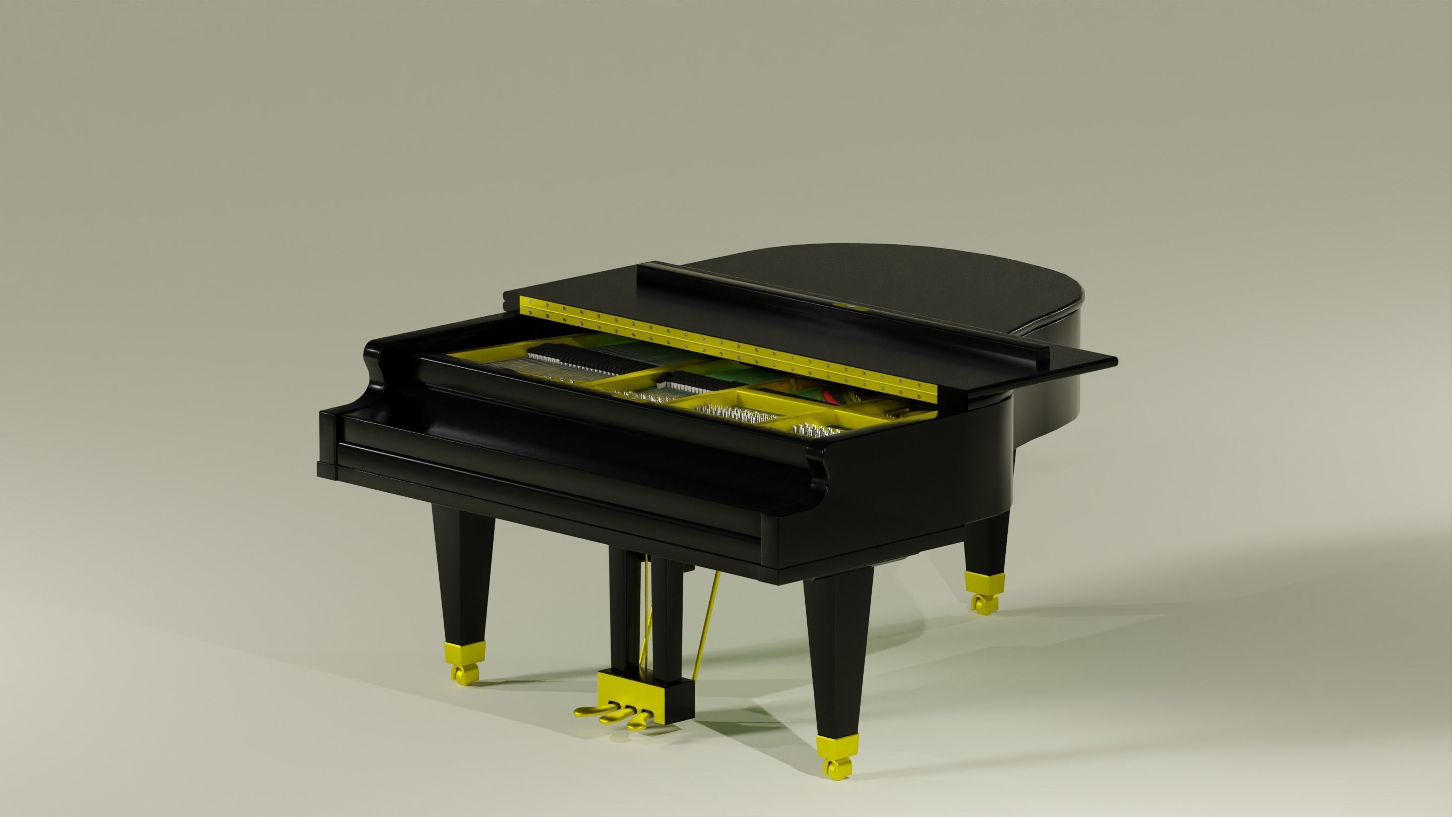 Grand Piano 3D model_29