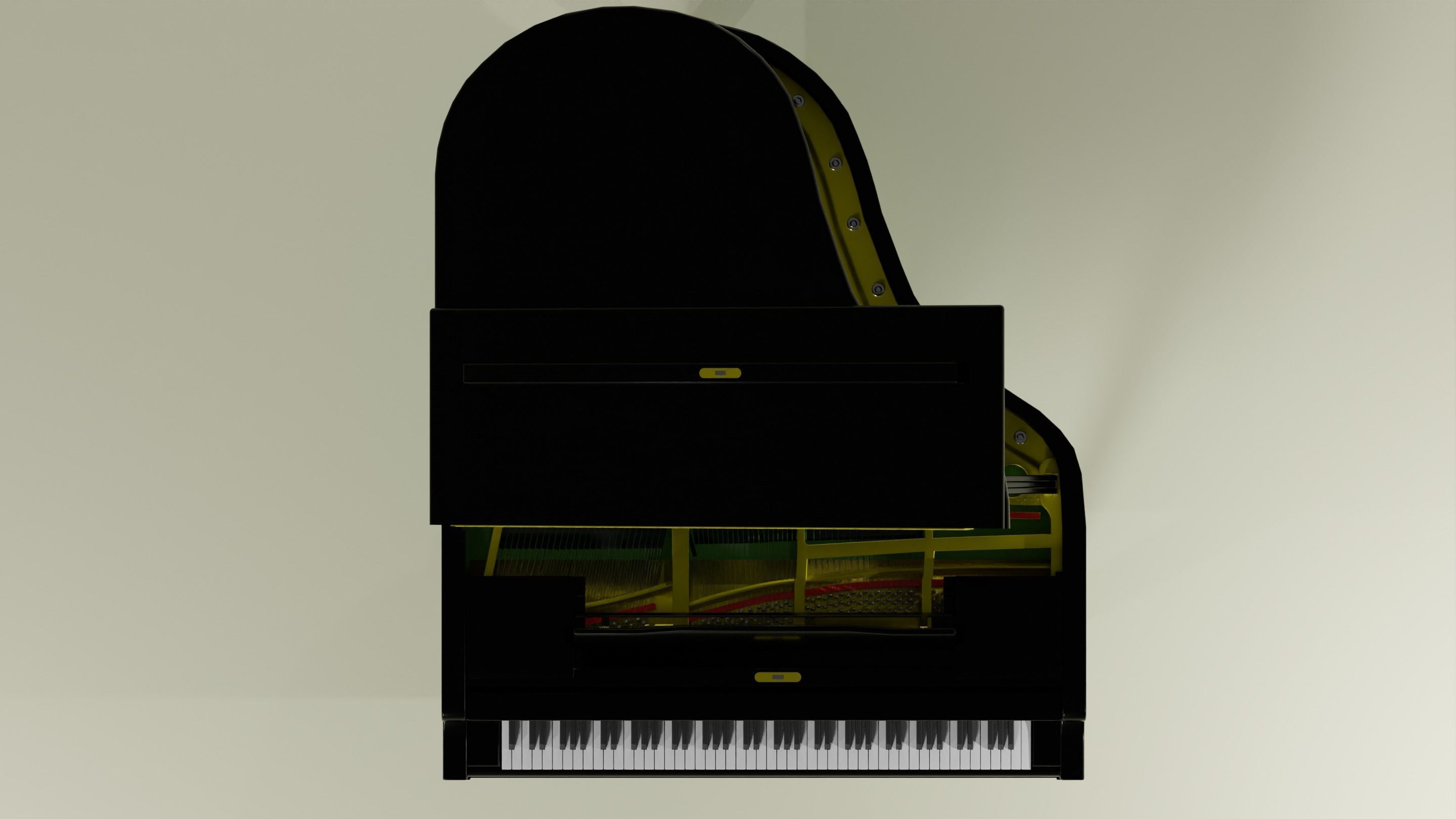 Grand Piano 3D model_8
