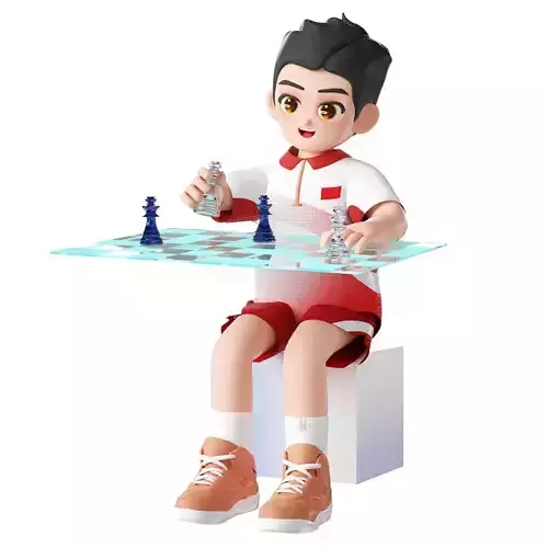 event competitions for sports figures at sports events 3D model