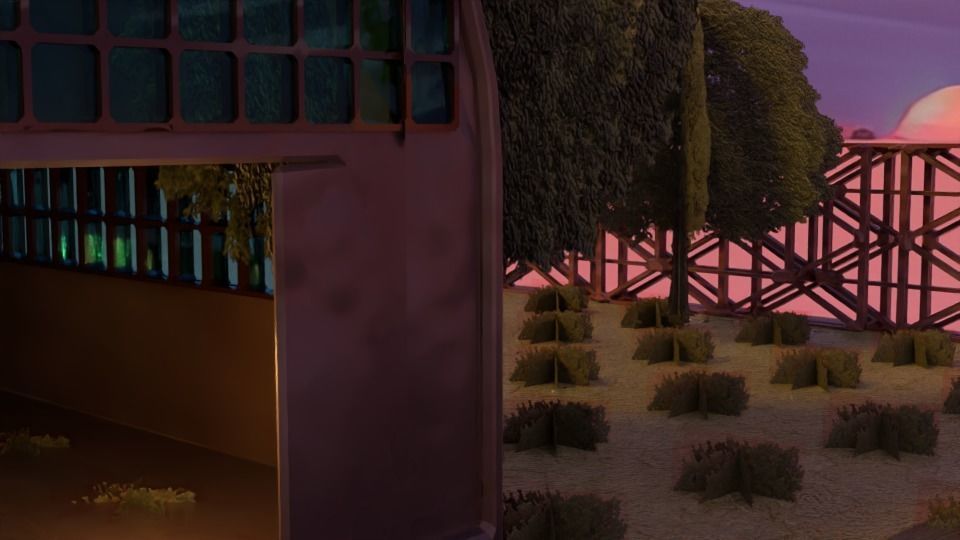 Low poly biplane model Low-poly 3D model_13