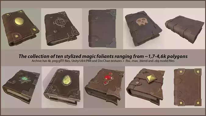 Ten Stylized Magic Foliants - the collection