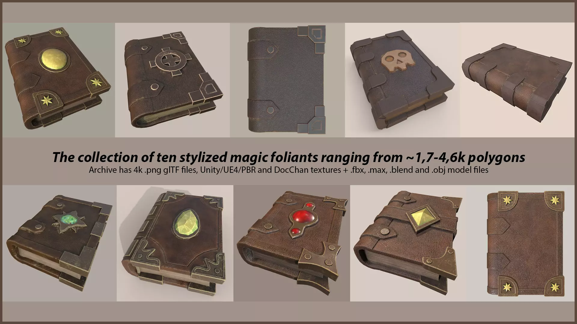Ten Stylized Magic Foliants - the collection _0