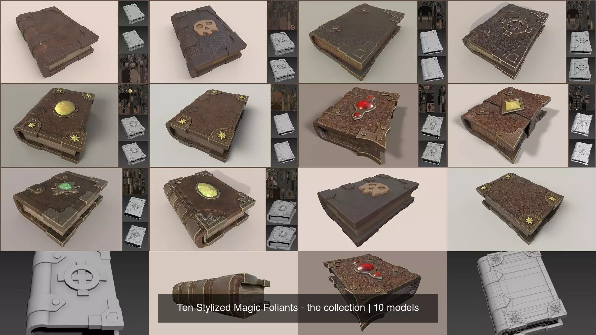 Ten Stylized Magic Foliants - the collection _1