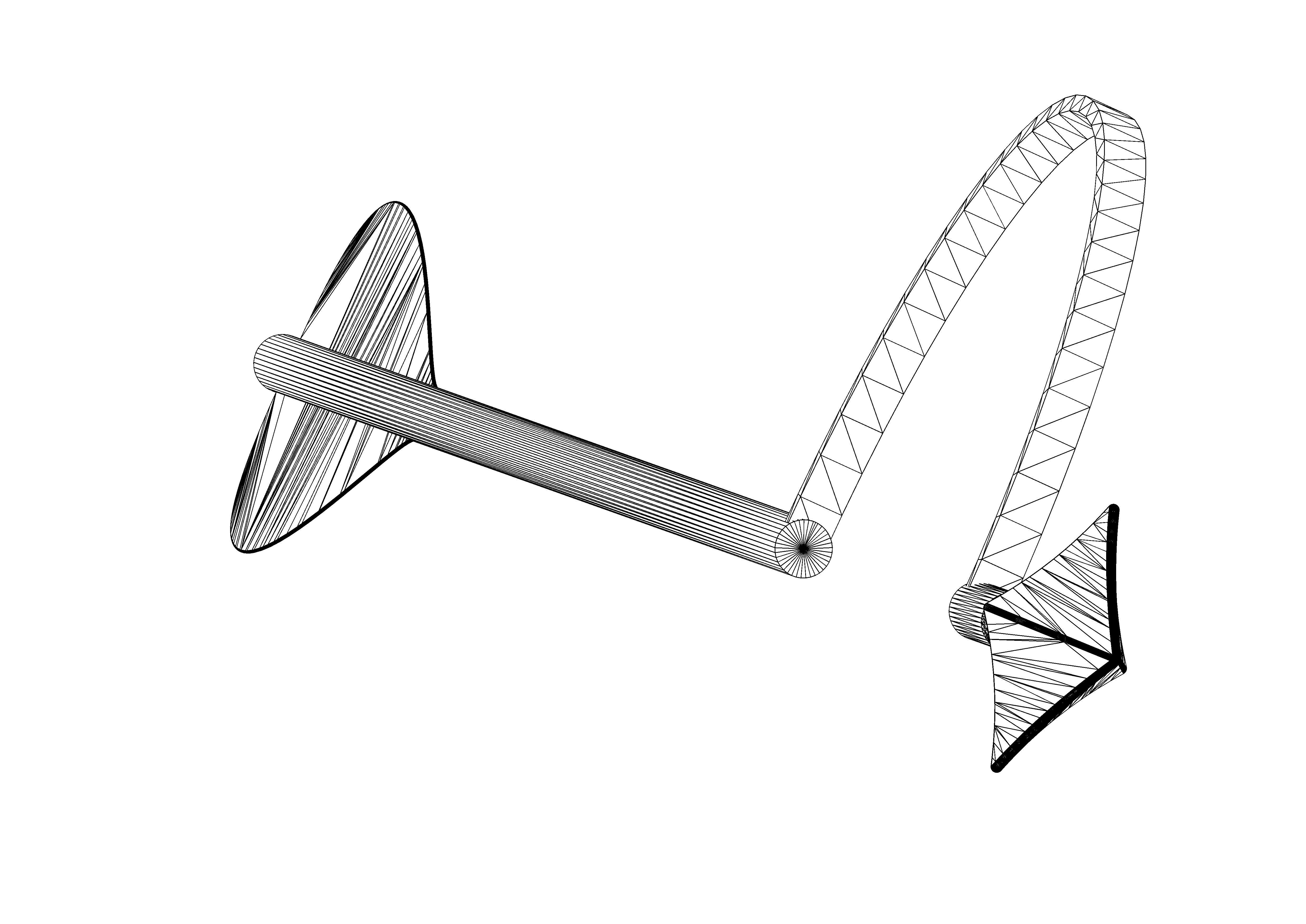 fake bow arrow Free low-poly 3D model_5