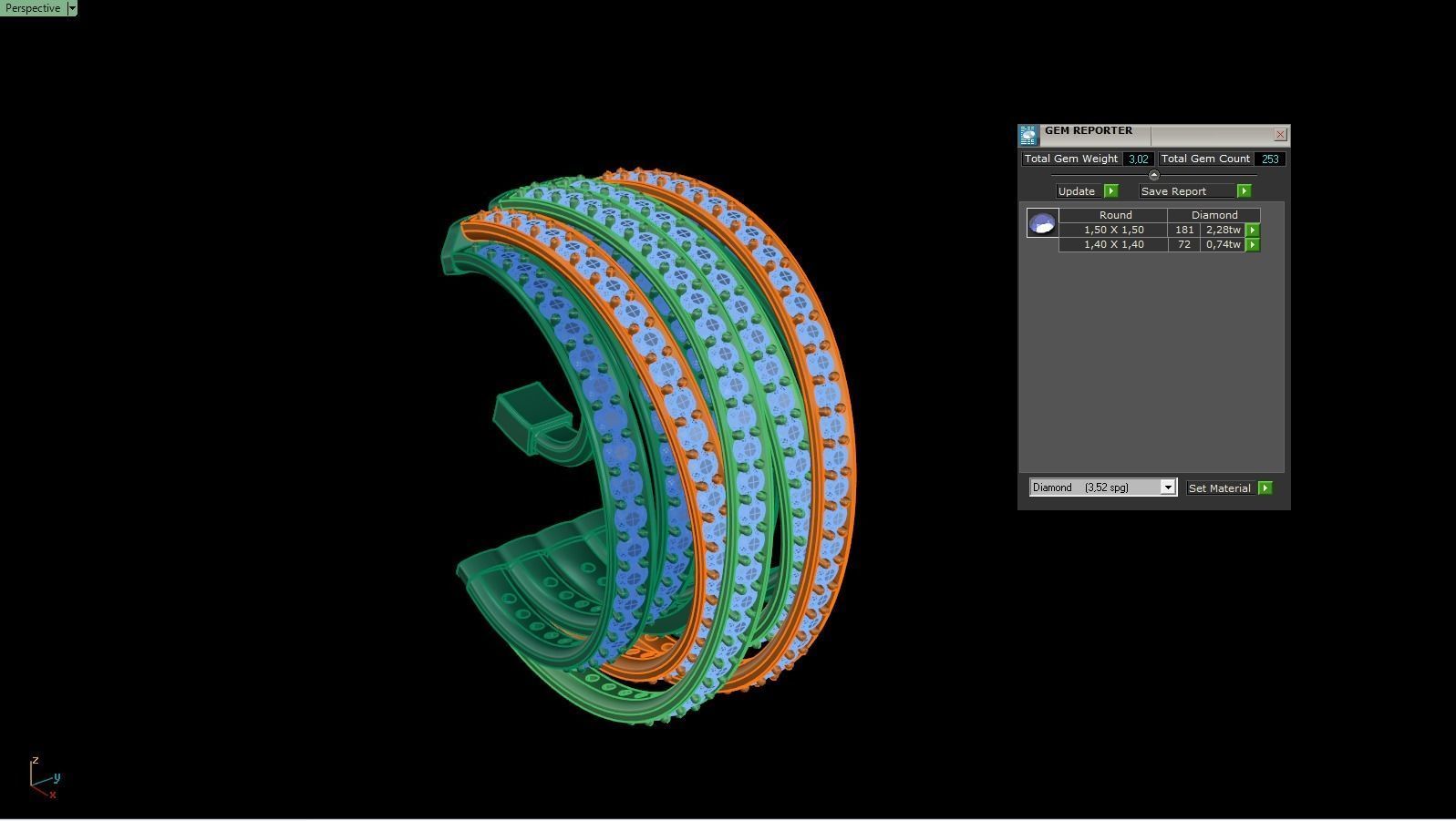 DeGrisogono Allegra Ring 3D print model_4