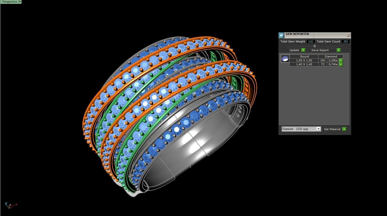 DeGrisogono Allegra Ring 3D print model_3