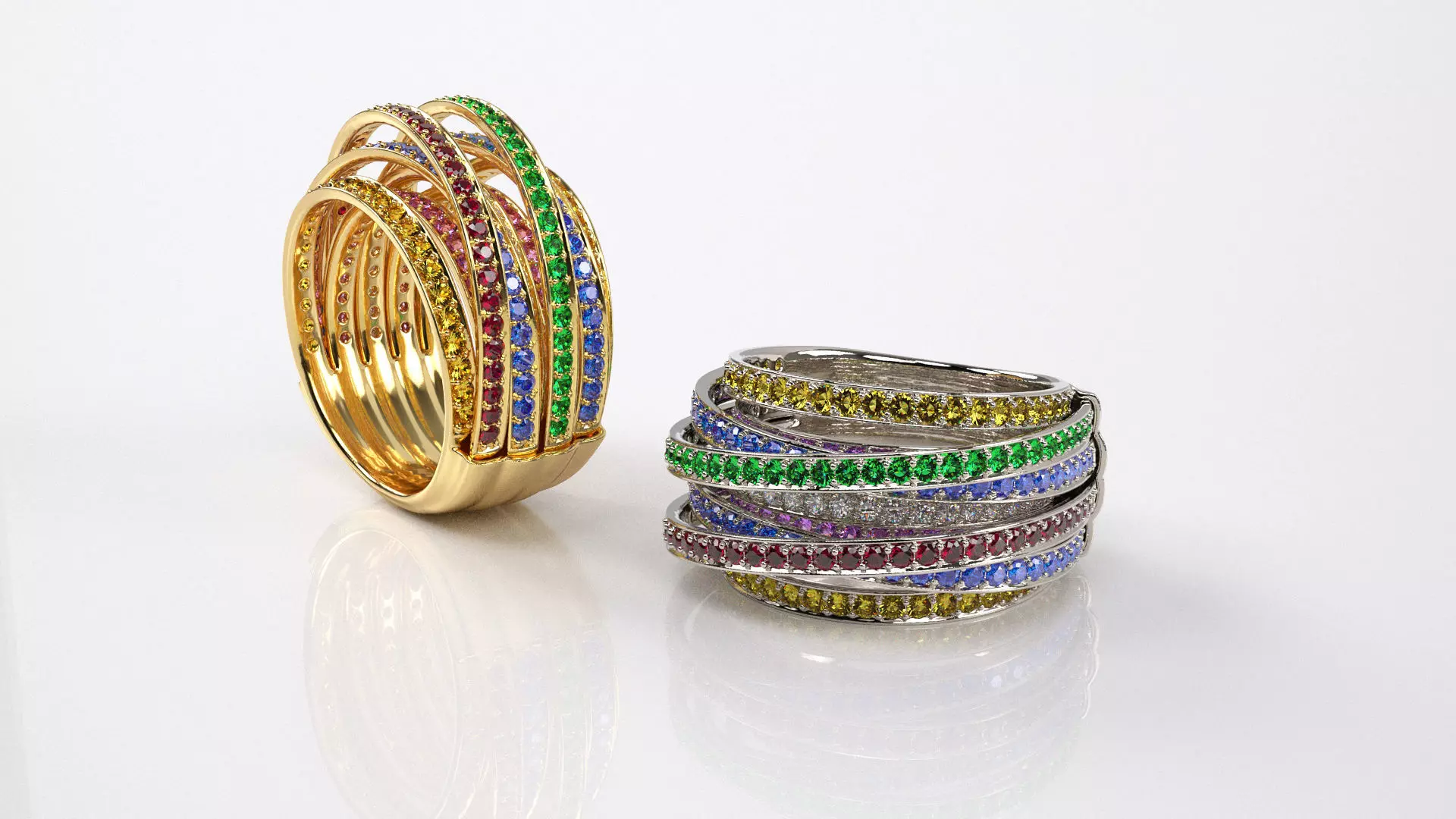 DeGrisogono Allegra Ring 3D print model_0