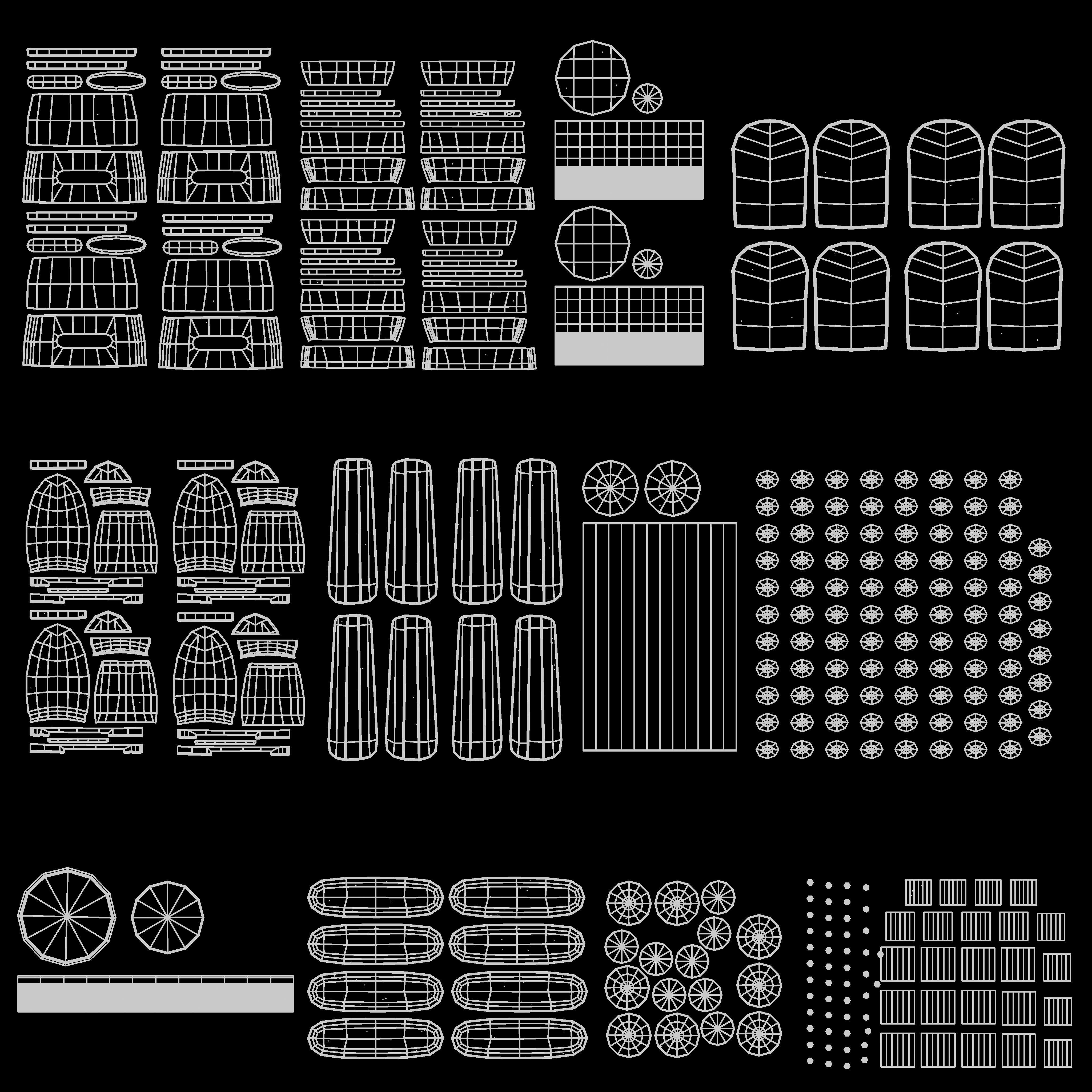 Ceiling Fan 02 Low-poly 3D model_13