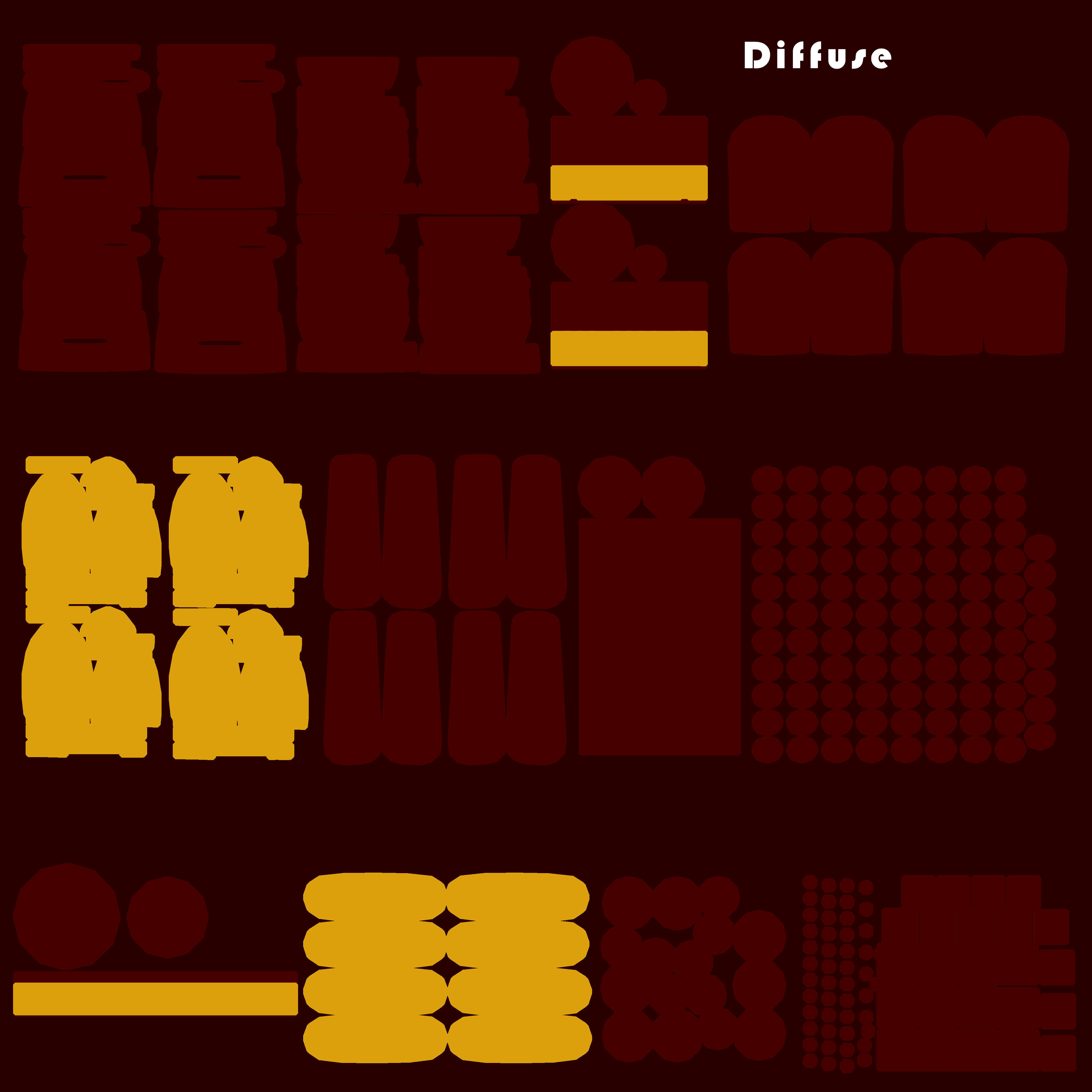 Ceiling Fan 02 Low-poly 3D model_8