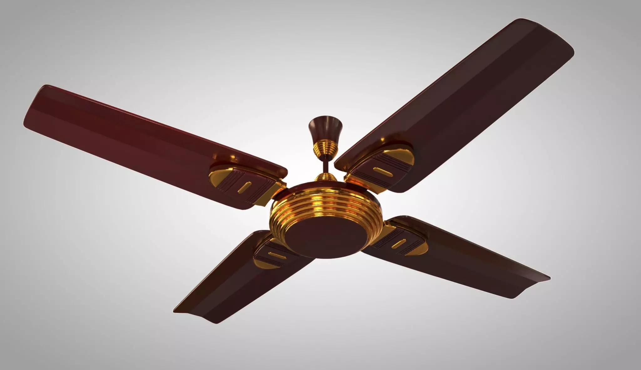 Ceiling Fan 02 Low-poly 3D model_0