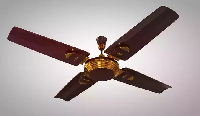 Ceiling Fan 02 Low-poly 3D model
