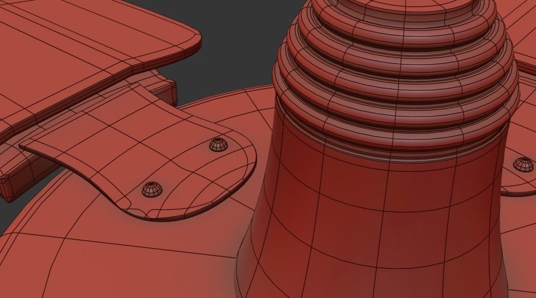 Ceiling Fan 02 Low-poly 3D model_7