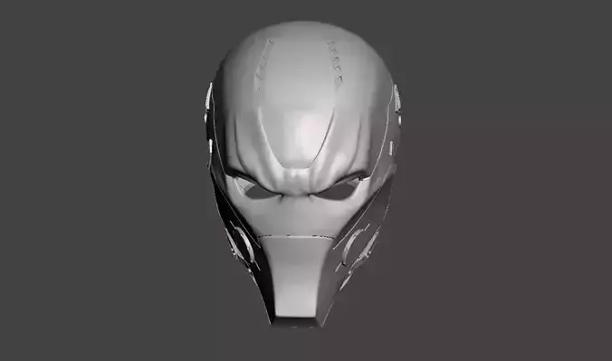 Red hood helmet 3d model for 3d printing 