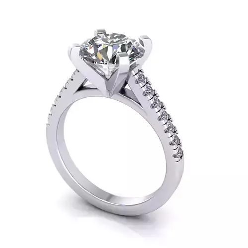 Pav Set Wedding Ring S11