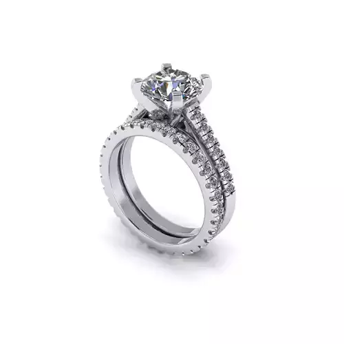 Wedding Ring Pav Set R212