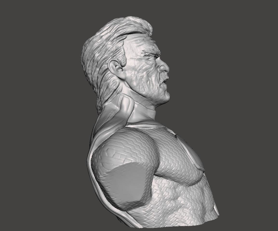 omni man bust 3d model ready for 3d printing  3D print model_4