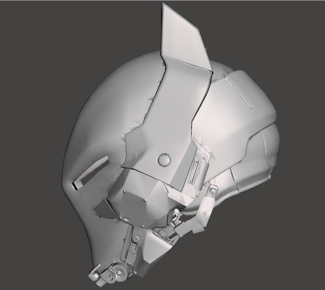 Arkham knight Helmet 3d model for 3d printing 3D print model_2