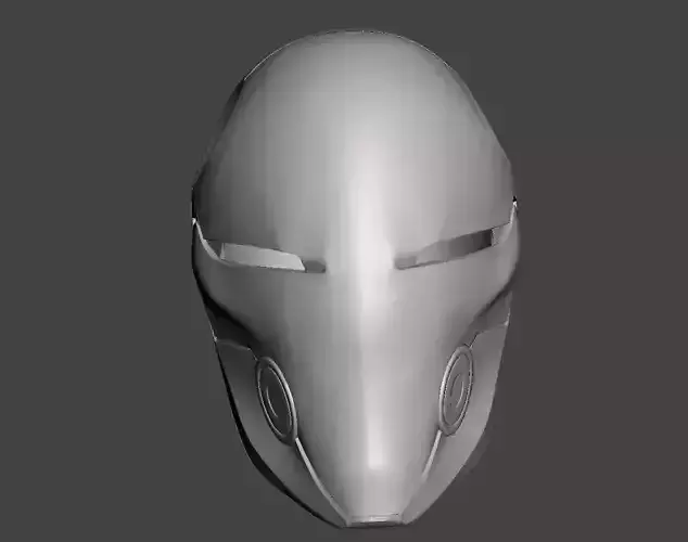 Red hood cyborg helmet hood  3D print model