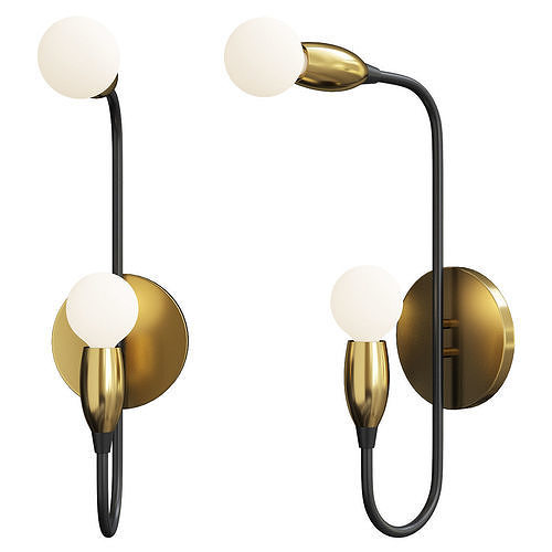 Mitzi Dakota sconce Low-poly 3D model
