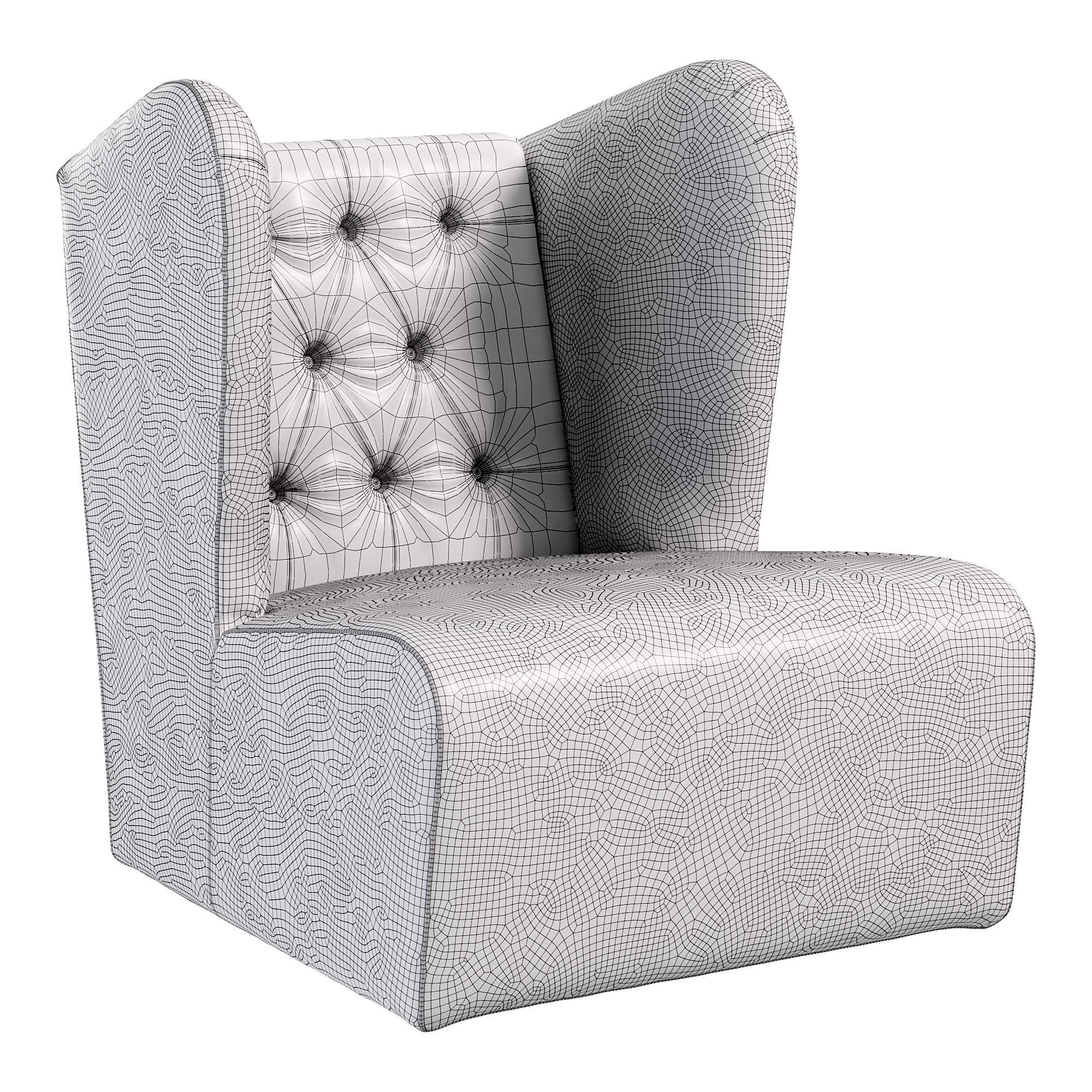 Sunrise armchair by giorgiocollection 3D model_3