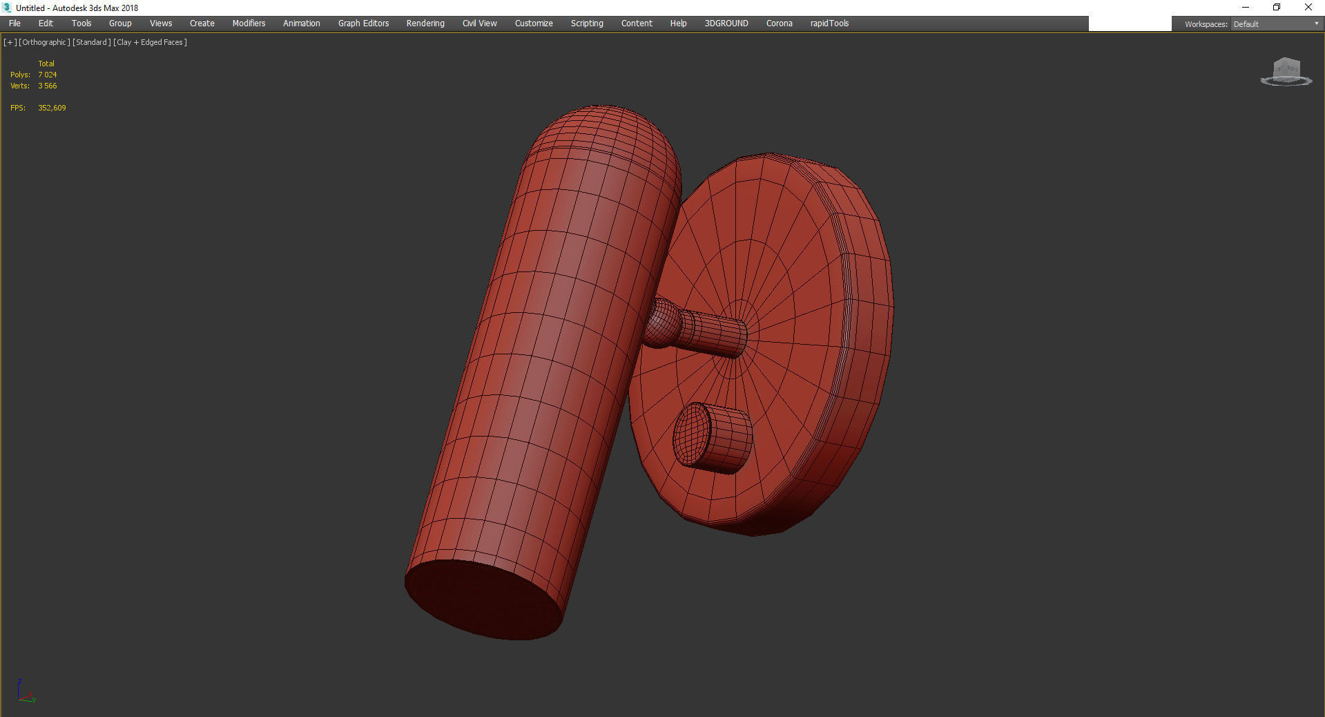 Jax LED Wall Sconce Low-poly 3D model_3