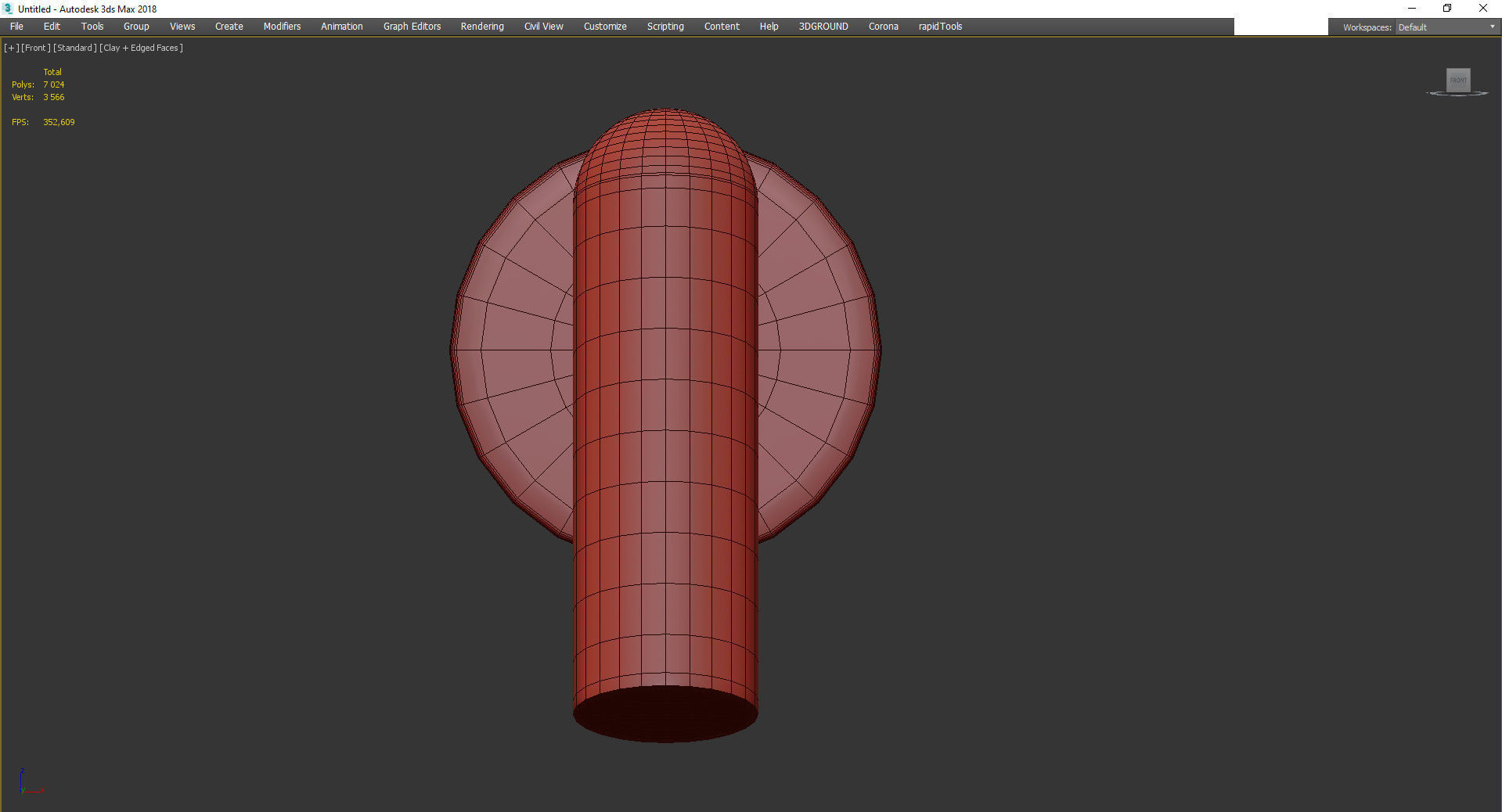 Jax LED Wall Sconce Low-poly 3D model_2