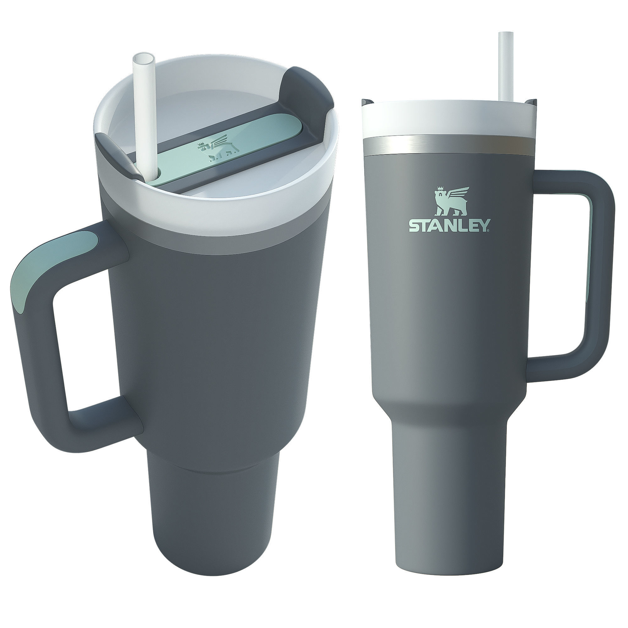 Stanley Quencher Tumbler Low-poly 3D model_10