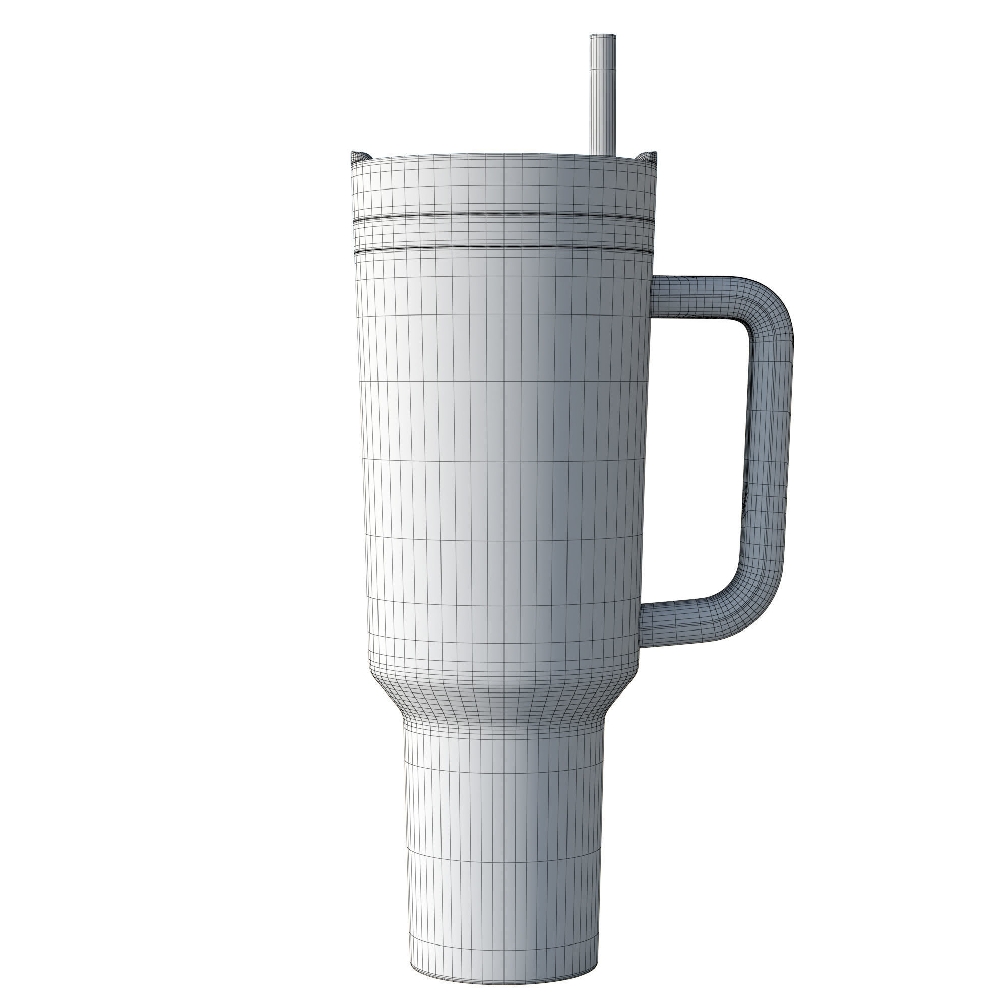 Stanley Quencher Tumbler Low-poly 3D model_12