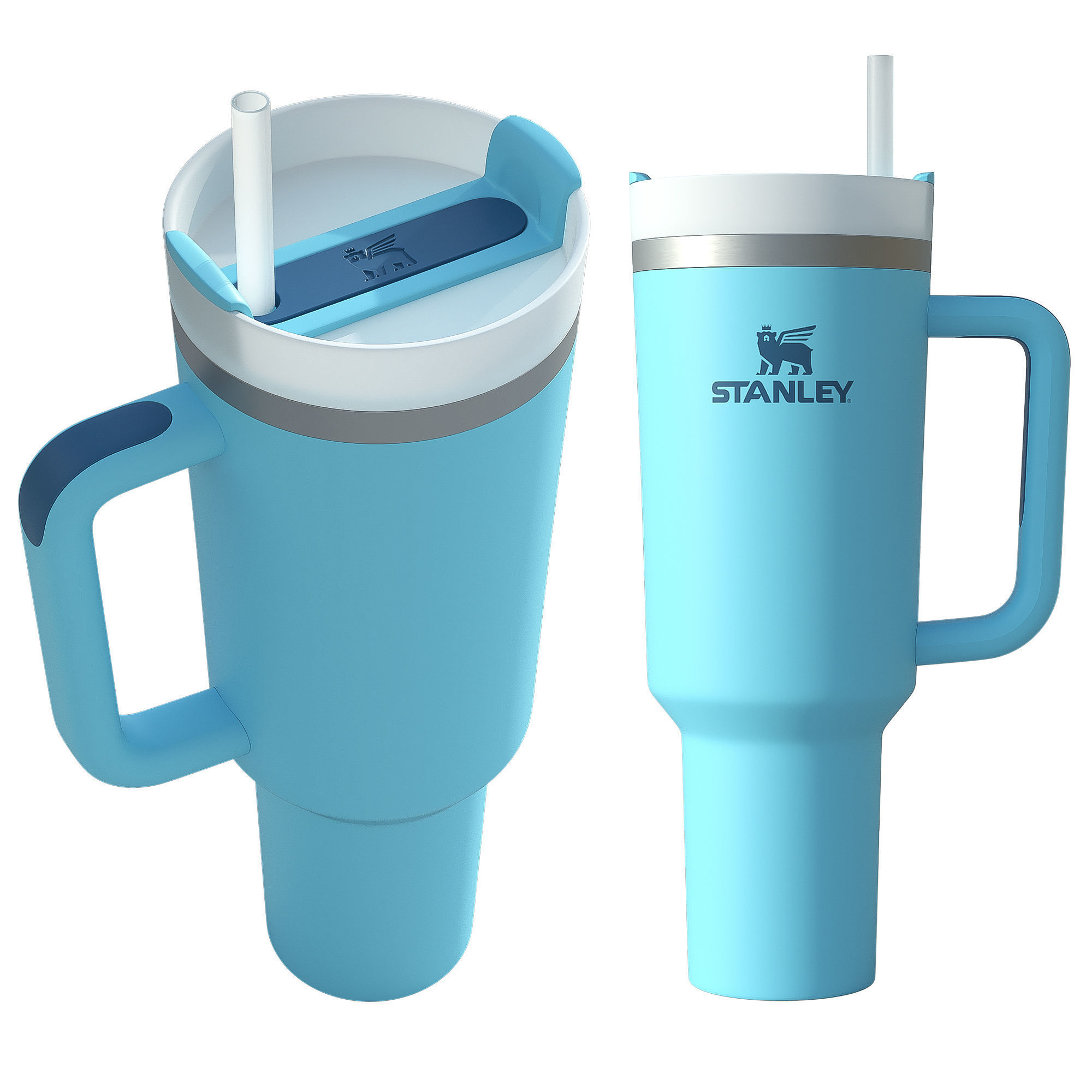 Stanley Quencher Tumbler Low-poly 3D model_3