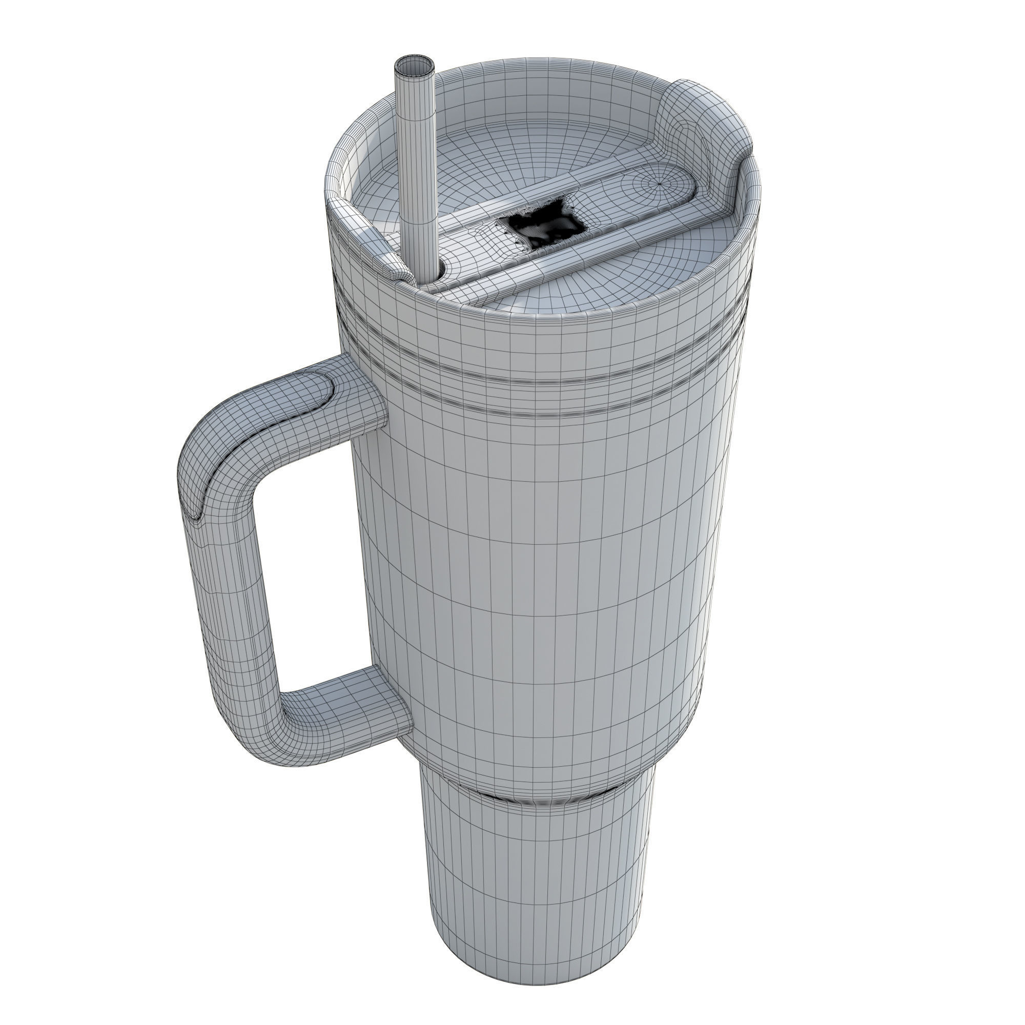 Stanley Quencher Tumbler Low-poly 3D model_13