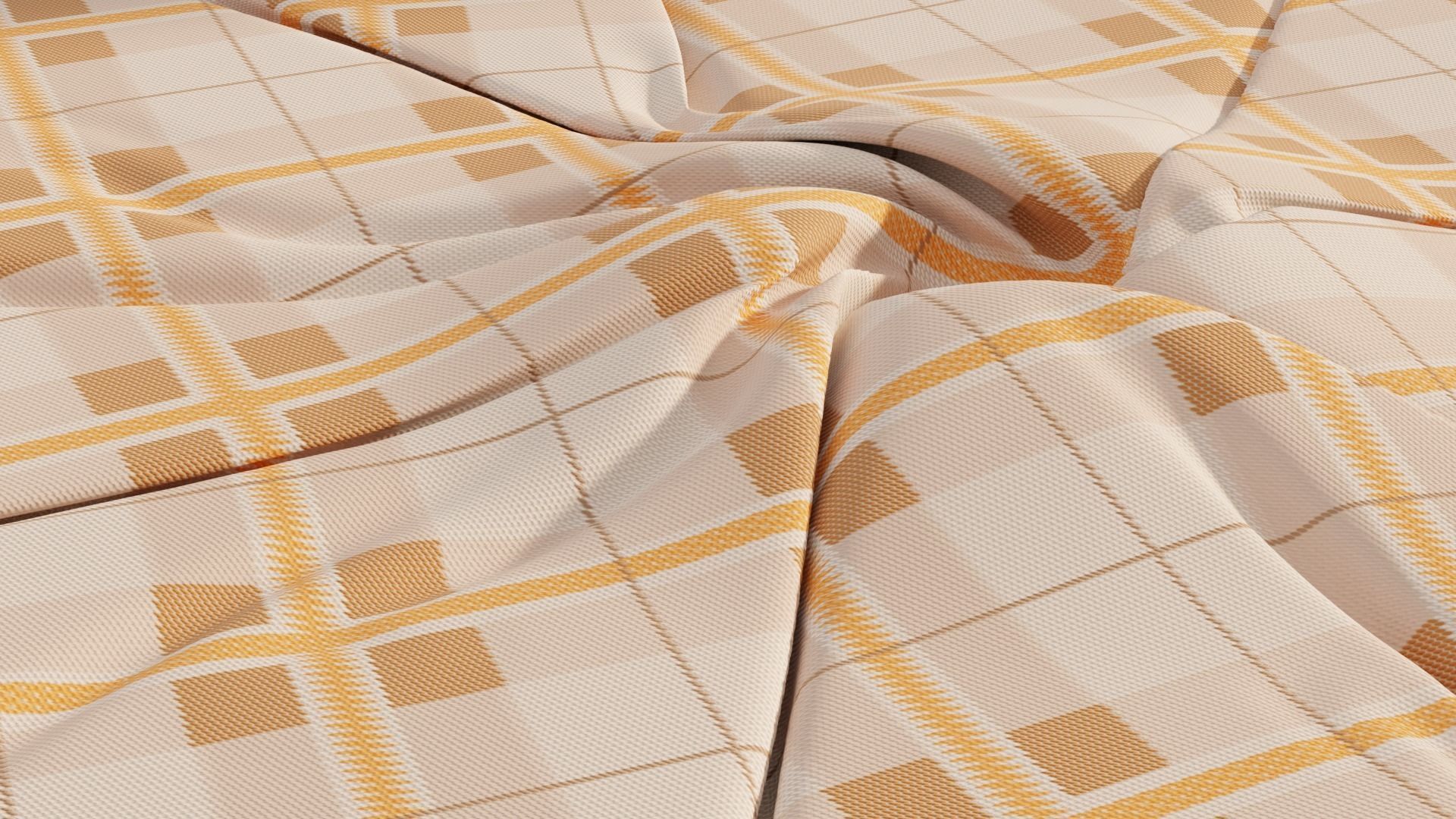 folded and twisted cloth product render 3D model_5
