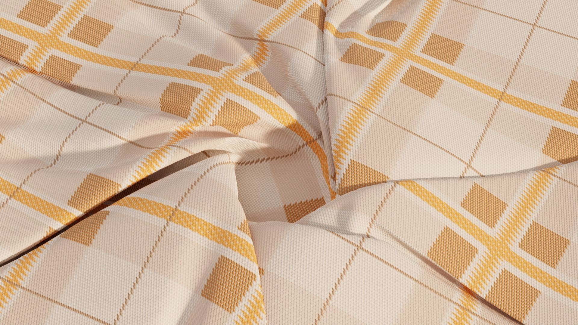 folded and twisted cloth product render 3D model_3