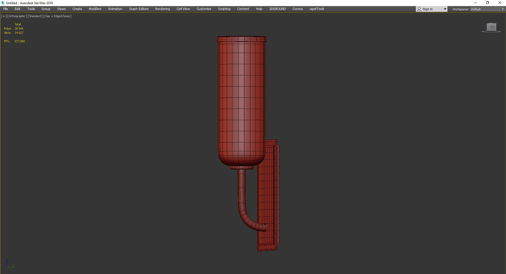 Aeon Wall Sconce Low-poly 3D model_3