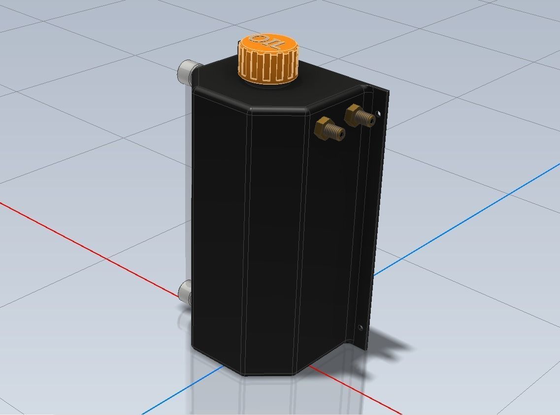 Mocal Oil Cath Tank 3 Litre 1-24 and 1-18 3D print model_1