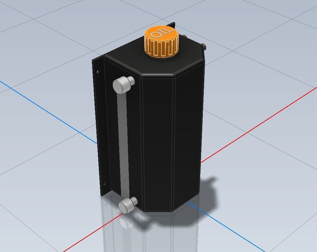 Mocal Oil Cath Tank 3 Litre 1-24 and 1-18 3D print model_2