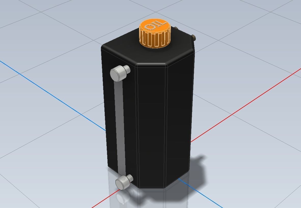 Mocal Oil Cath Tank 3 Litre 1-24 and 1-18 3D print model_3